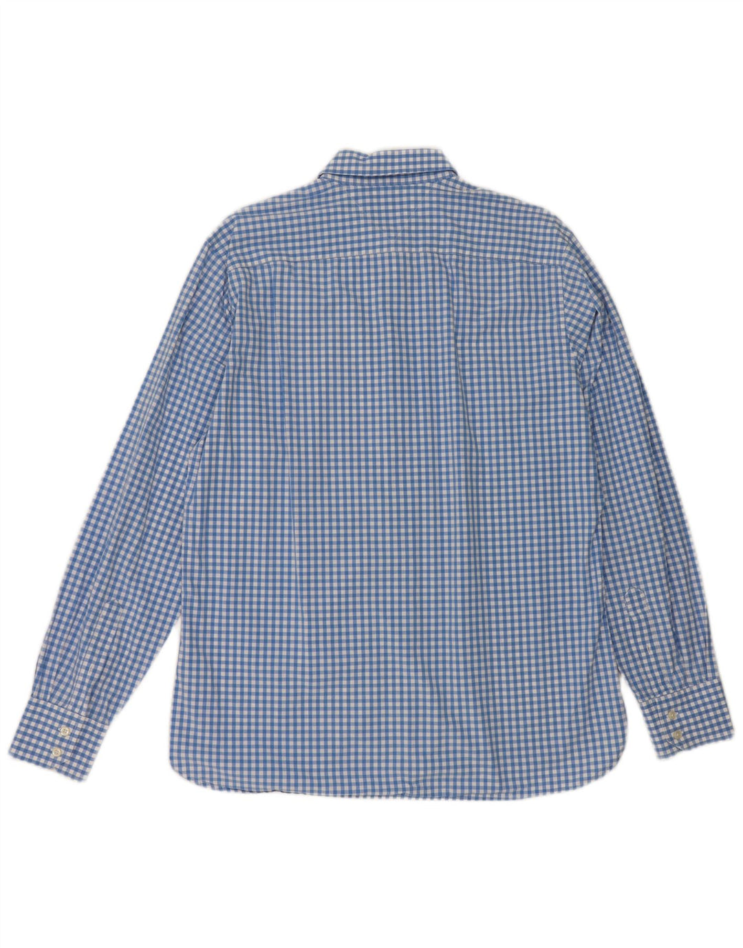 Camisa masculina Tommy Hilfiger grande algodão guingão azul