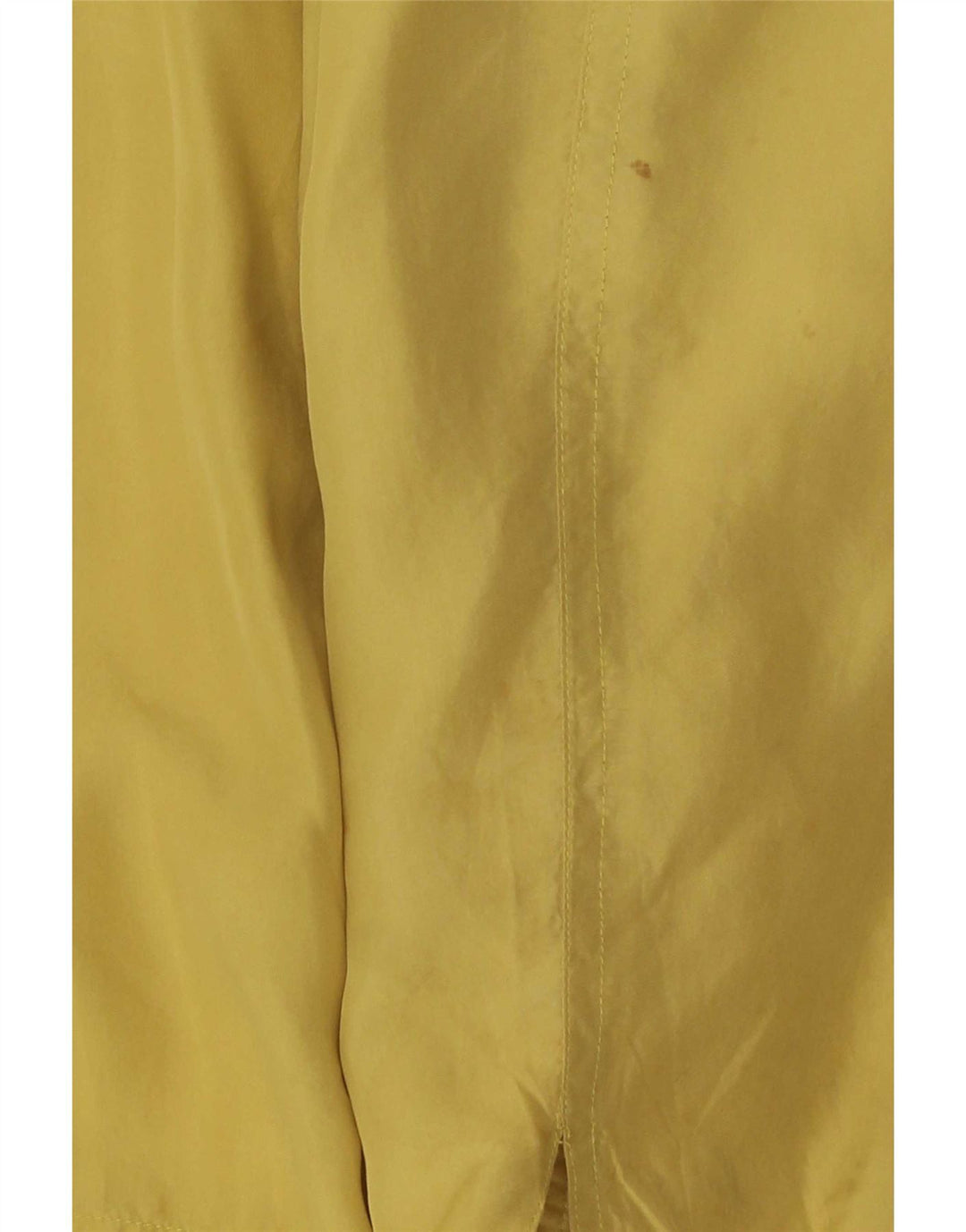 Jaqueta utilitária masculina vintage UK 44 2XL seda amarela