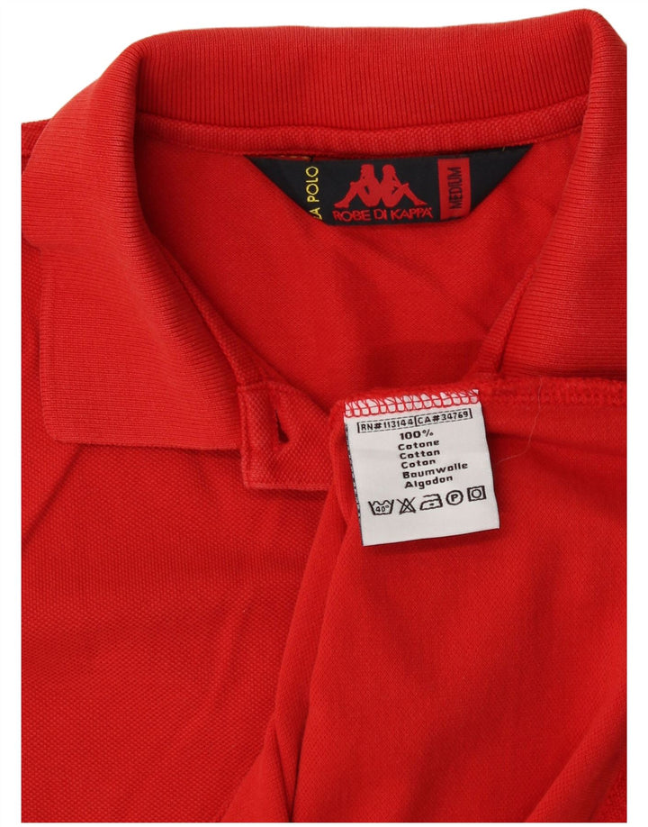 Camisa polo feminina sem mangas KAPPA UK 14 médio algodão vermelho