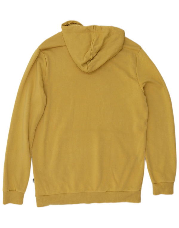 Puma Mens Hoodie Jumper Pequeno Algodão Amarelo