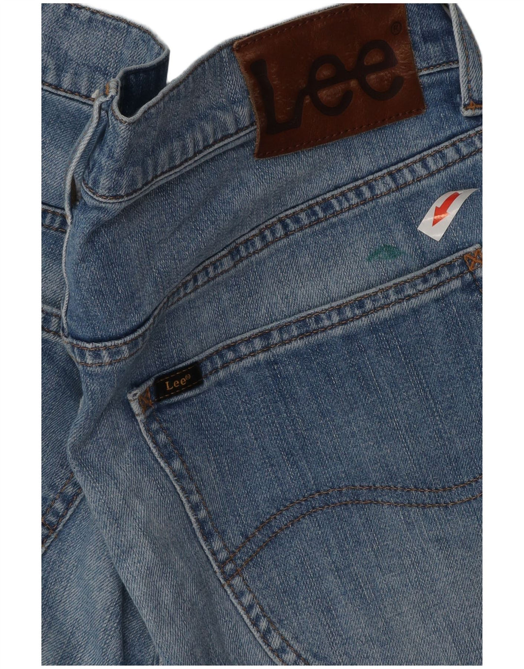 Lee Mens Daren Straight Jeans W32 L34 Azul Algodão