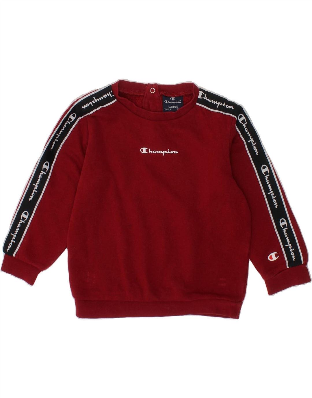 CHAMPION Baby Girls Sweatshirt Jumper 18-24 Months Large Burgundy Vintage Champion and Second-Hand Champion from Messina Hembry 
