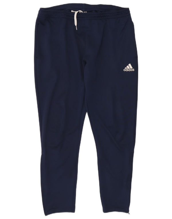 Adidas Mens Aeroready Tracksuit Trousers XL Navy Blue Polyester