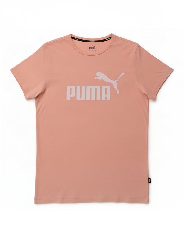 Puma Camiseta Feminina Graphic Top UK 12 Médio Algodão Rosa