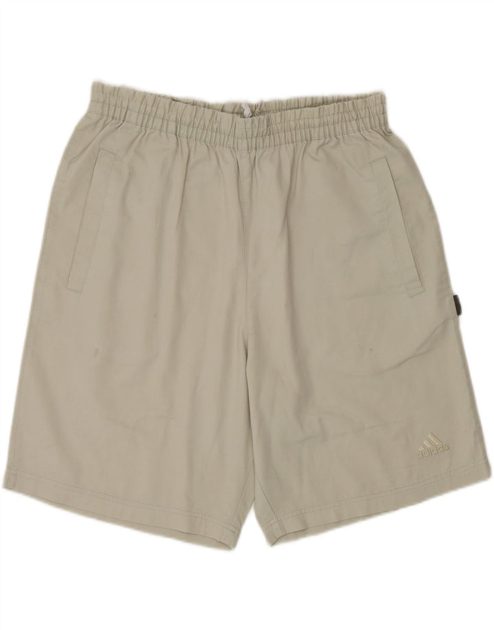 Adidas Mens Chino Shorts Grande W34 Poliéster Bege