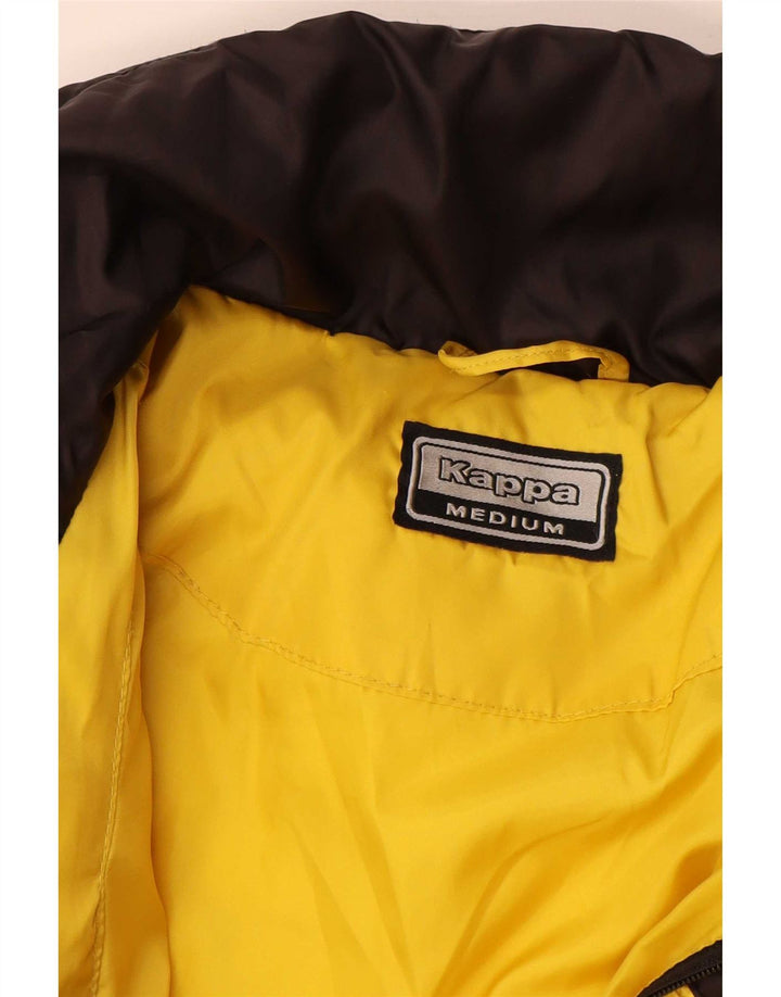 Jaqueta acolchoada masculina Kappa UK 38 poliamida colorblock amarelo médio