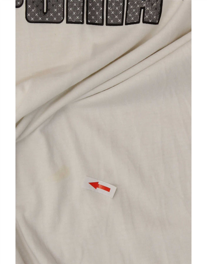 Camiseta gráfica masculina Puma Top 2XL branca