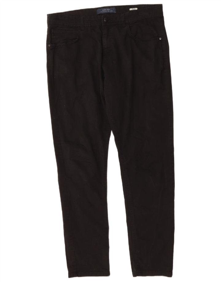 Zara Mens Slim Jeans EU 44 Grande W34 L31 Preto