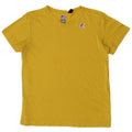 Camiseta masculina K-Way Top grande de algodão amarelo