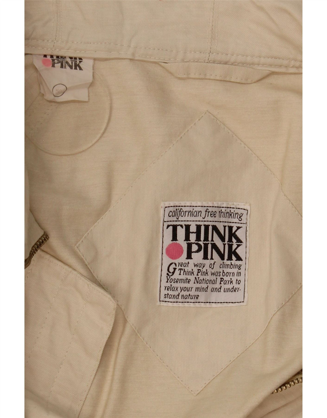 Jaqueta utilitária masculina THINK PINK IT 50 grande bege