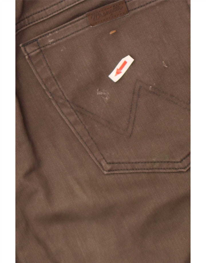 Wrangler Masculino Regular Straight Jeans W36 L34 Marrom Algodão