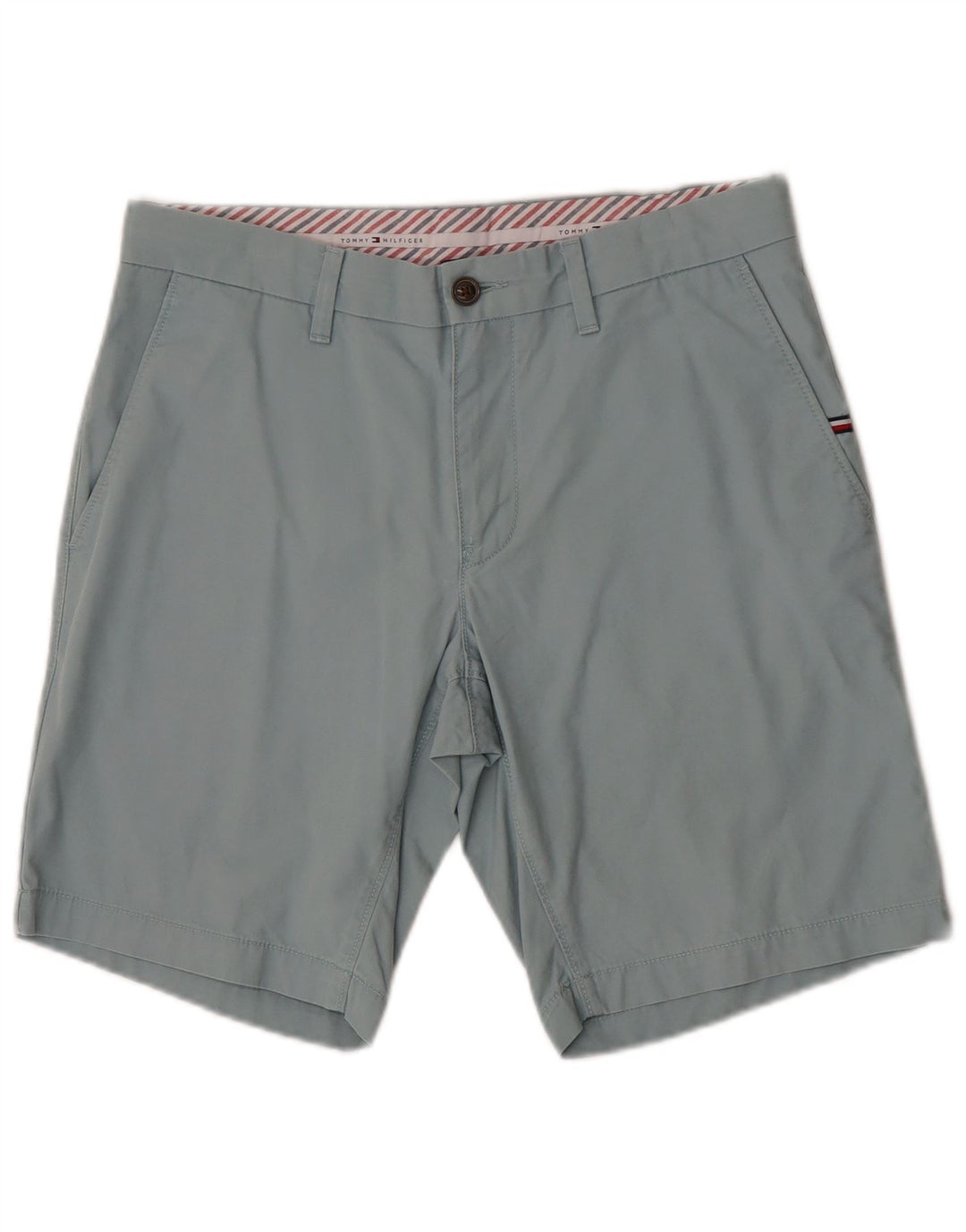 Tommy Hilfiger Mens Chino Shorts W32 Médio Algodão Azul