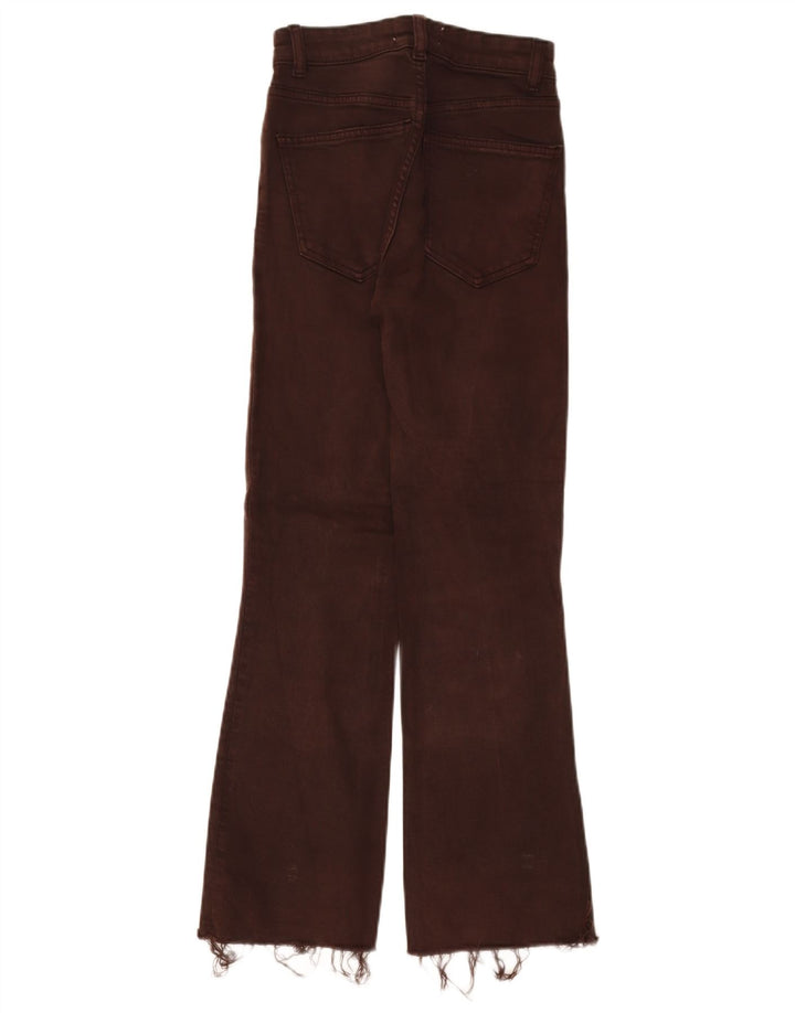 Calça jeans feminina ZARA Bootcut W22 L26 marrom