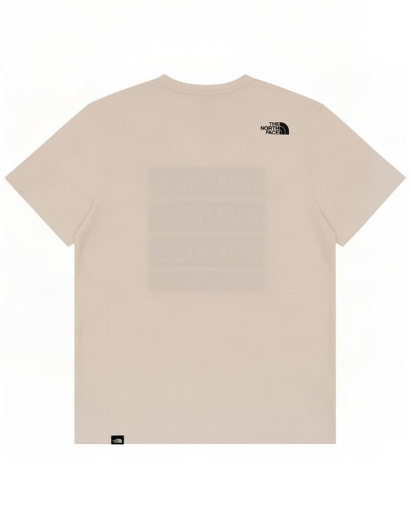 Camiseta gráfica masculina The North Face Top médio algodão branco