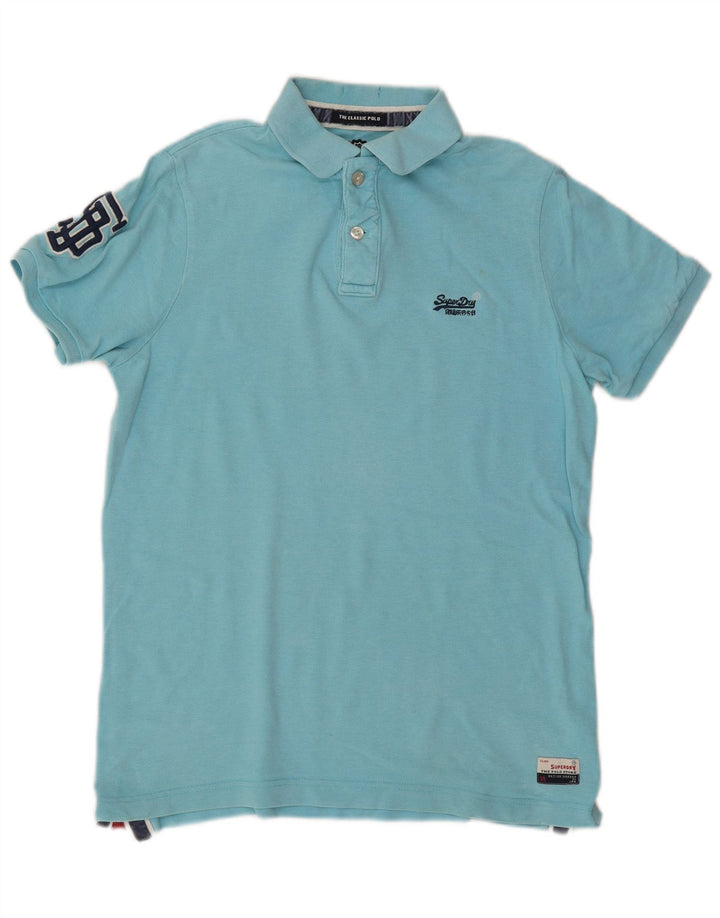 Camisa polo masculina Superdry Graphic XL azul algodão