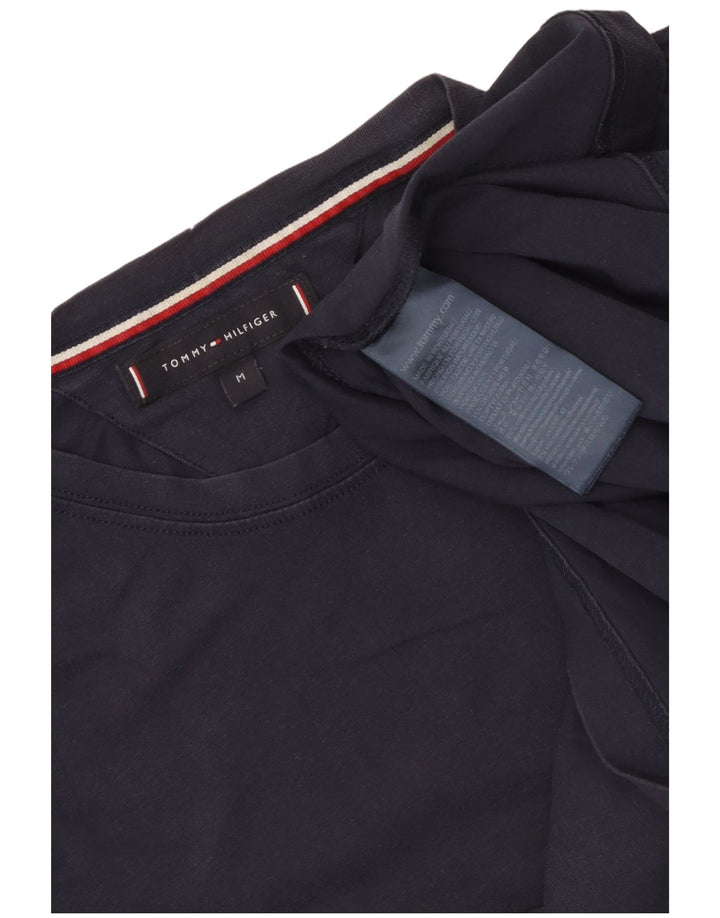 Camiseta masculina Tommy Hilfiger Top médio algodão azul marinho