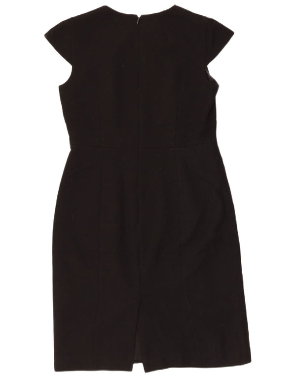 Vestido bainha feminino Hobbs UK 12 poliéster preto médio