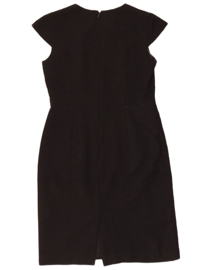 Vestido bainha feminino Hobbs UK 12 poliéster preto médio