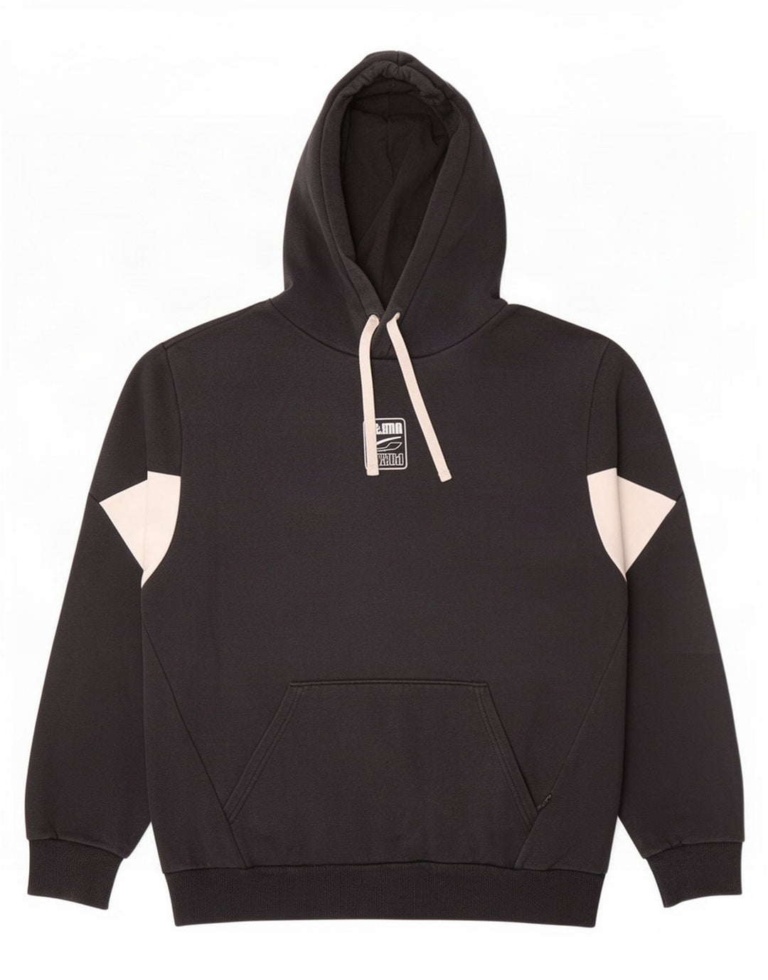 Puma moletom com capuz masculino grande bloco colorido preto