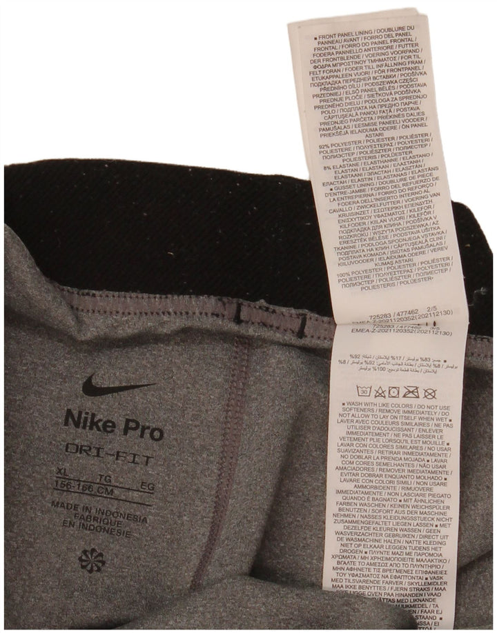 Leggings Nike Dri Fit para meninas 13-14 anos XL cinza poliéster