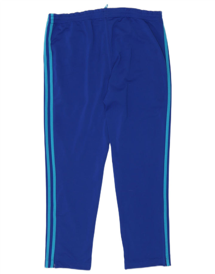 Calça Adidas Mens Treino Poliéster Azul Médio