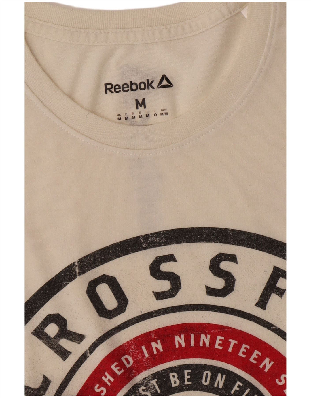Camiseta masculina Reebok Graphic Top Médio Branco