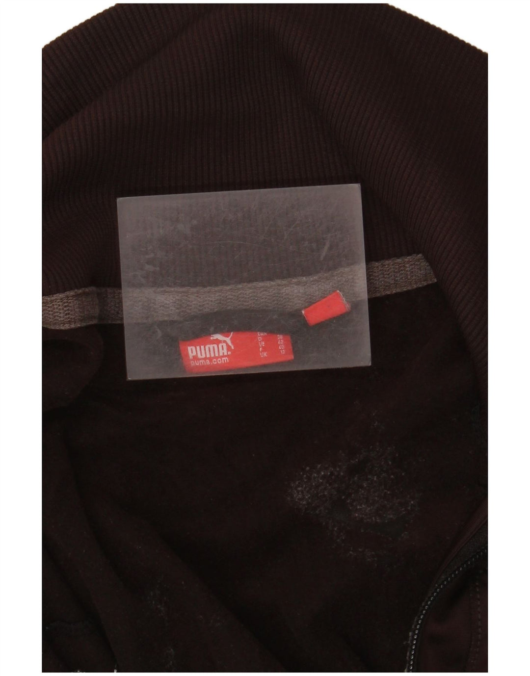 PUMA Womens Graphic Tracksuit Top Jacket Reino Unido 12 Médio Preto