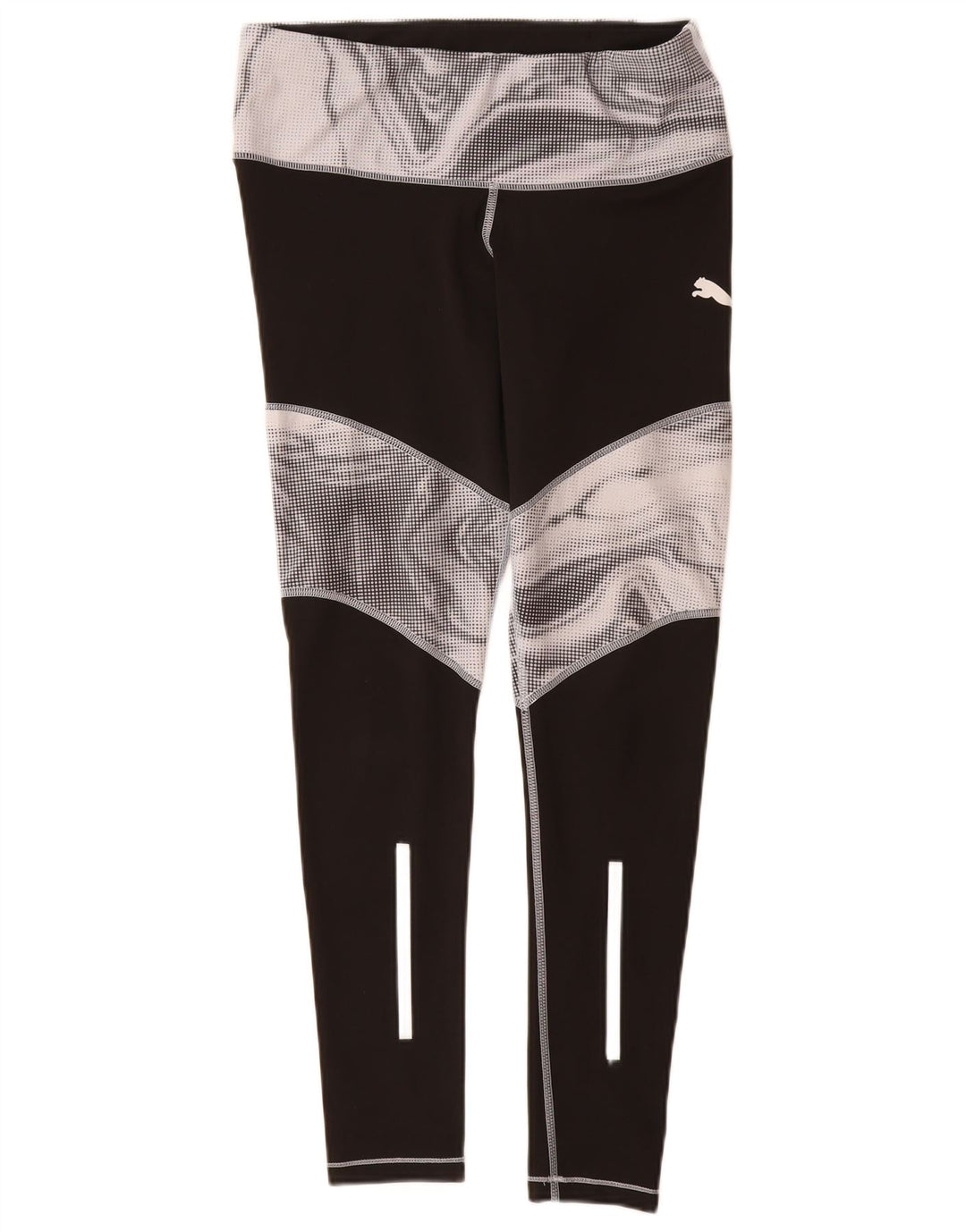 Leggings femininas Puma UK 16 grande bloco colorido preto