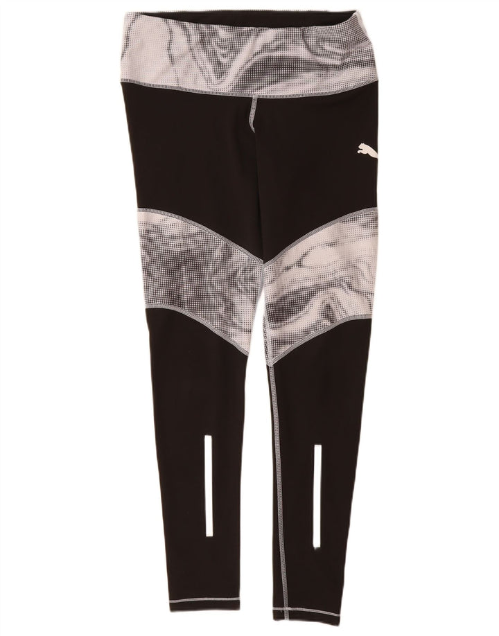 Leggings femininas Puma UK 16 grande bloco colorido preto