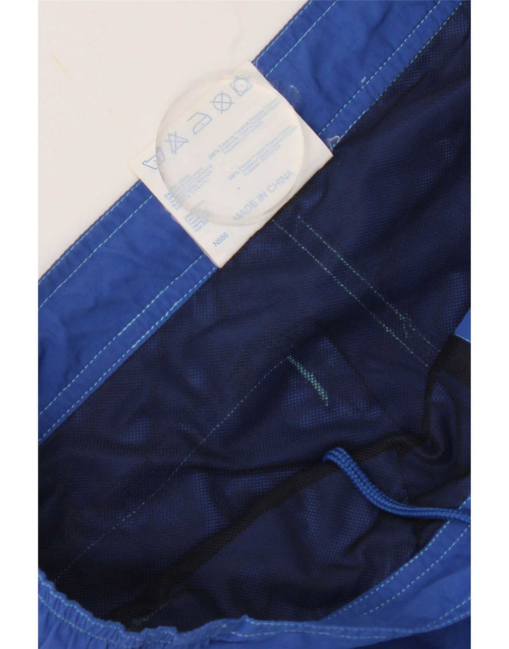 Shorts de natação masculino Champion Graphic grande azul colorido em nylon