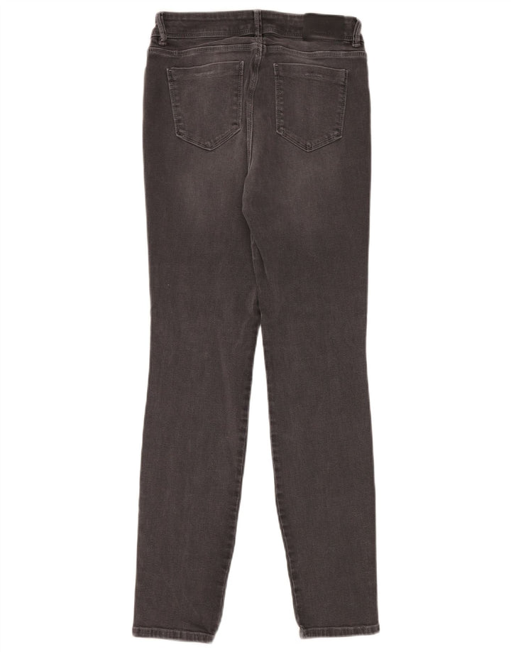 Jeans skinny de cintura média feminino Massimo Dutti W24 L30 cinza