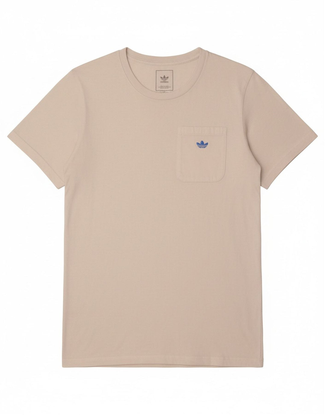 ADIDAS Mens T-Shirt Top Pequeno Algodão Branco