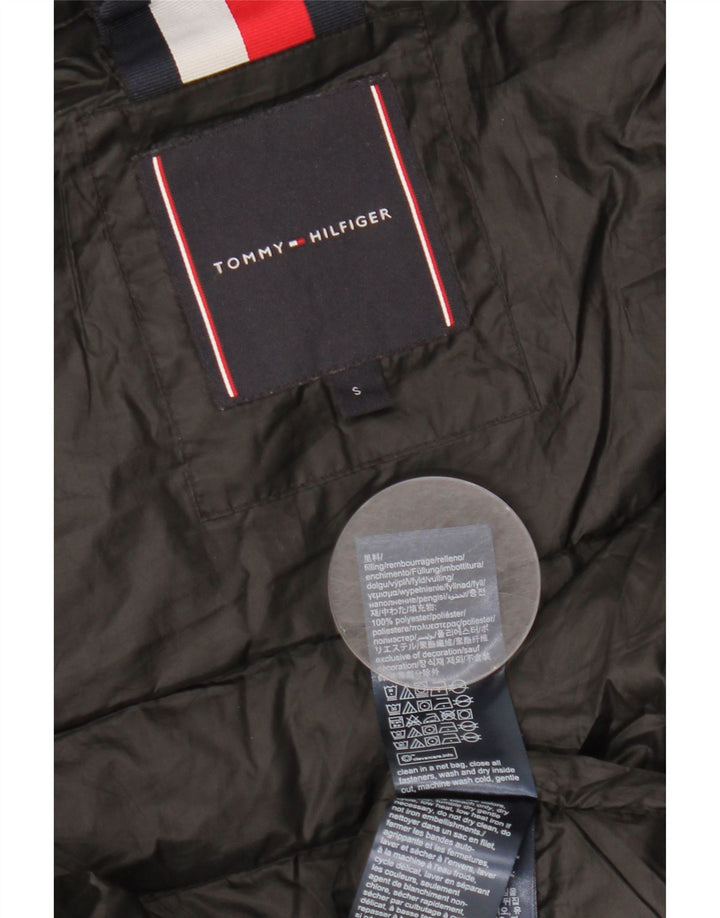 Colete acolchoado masculino TOMMY HILFIGER UK 36 pequeno poliéster preto