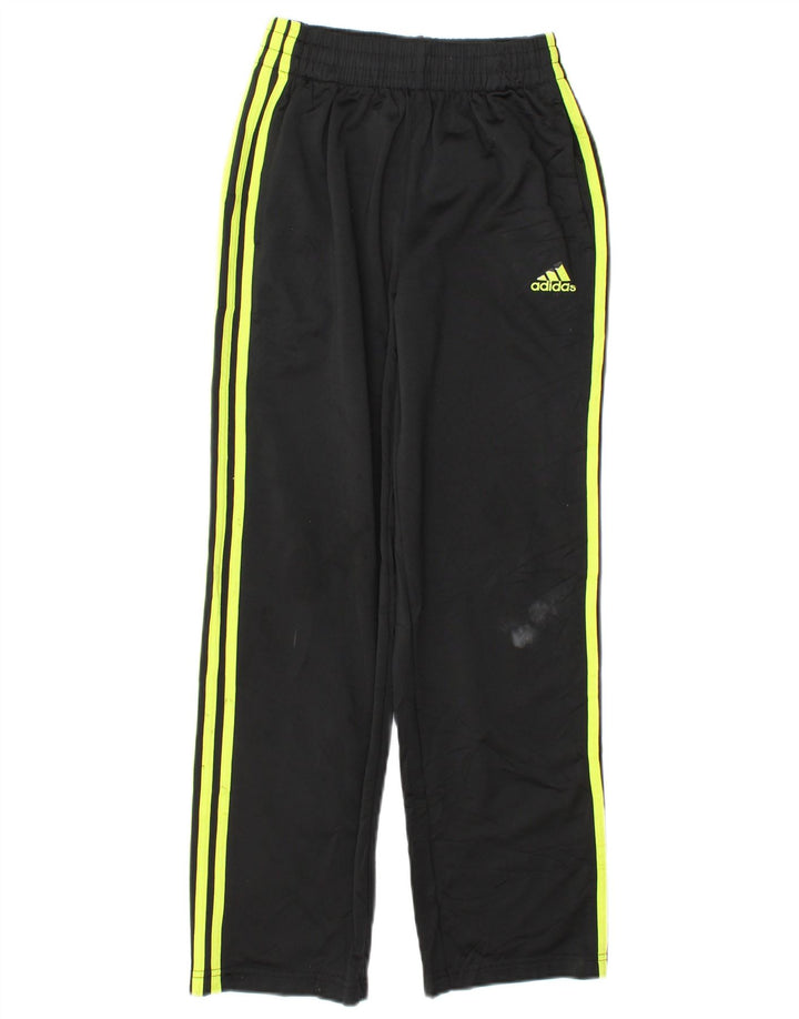 Adidas meninos calças de treino joggers 10-11 anos médio preto poliéster