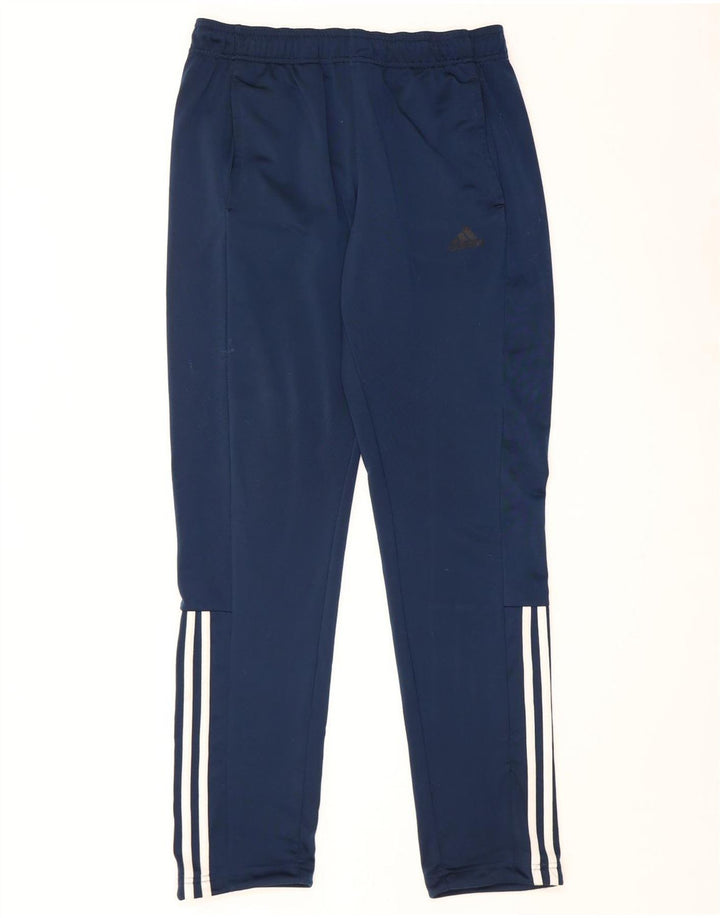 Calça de treino masculina Adidas médio azul marinho poliéster