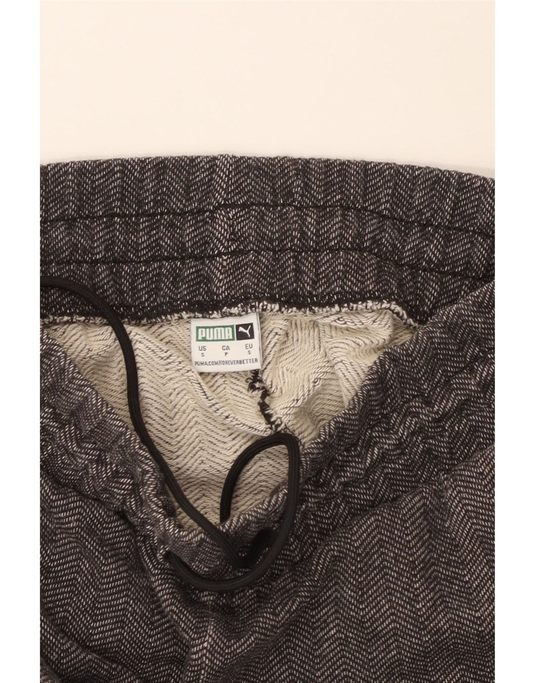 Calça de treino feminina PUMA UK 10 pequena espinha de peixe cinza