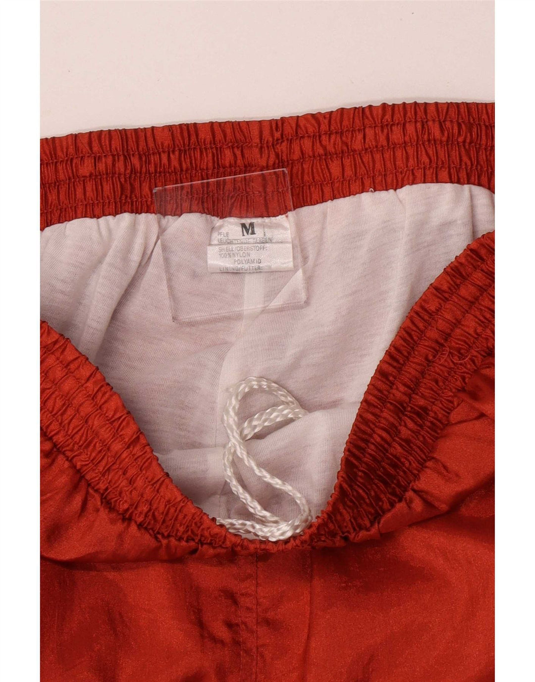 Calça de treino masculina VINTAGE Joggers médio laranja nylon