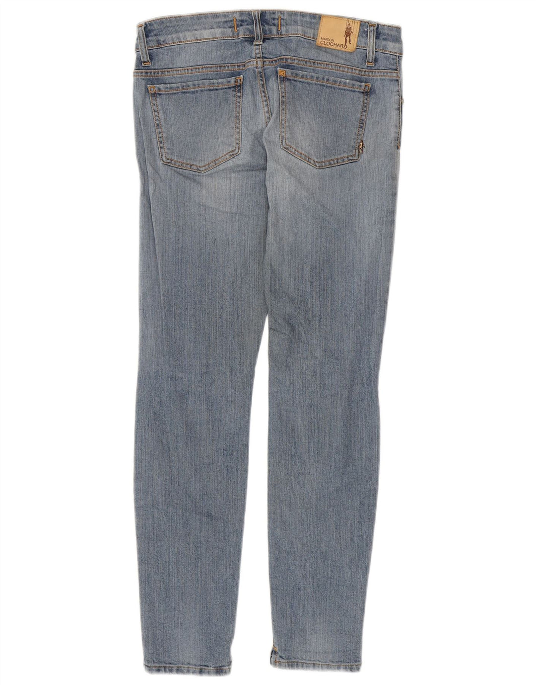 MAISON CLOCHARD Calça jeans feminina slim W28 L29 algodão azul