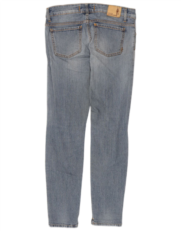 MAISON CLOCHARD Calça jeans feminina slim W28 L29 algodão azul