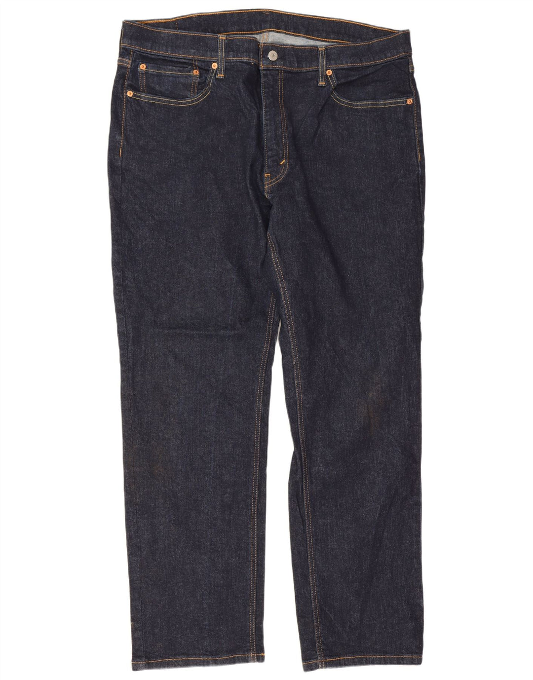 Levi's Masculino 541 Straight Jeans W38 L32 Azul Marinho Algodão
