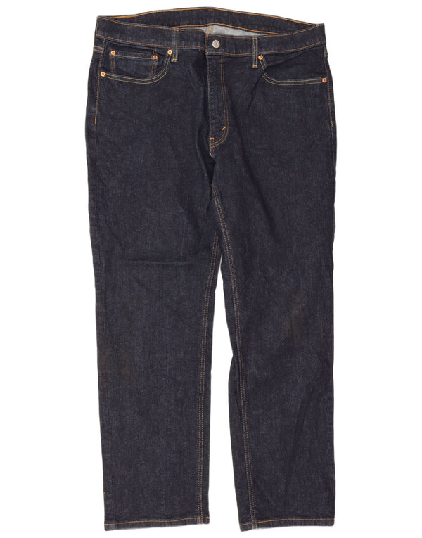 Levi's Masculino 541 Straight Jeans W38 L32 Azul Marinho Algodão