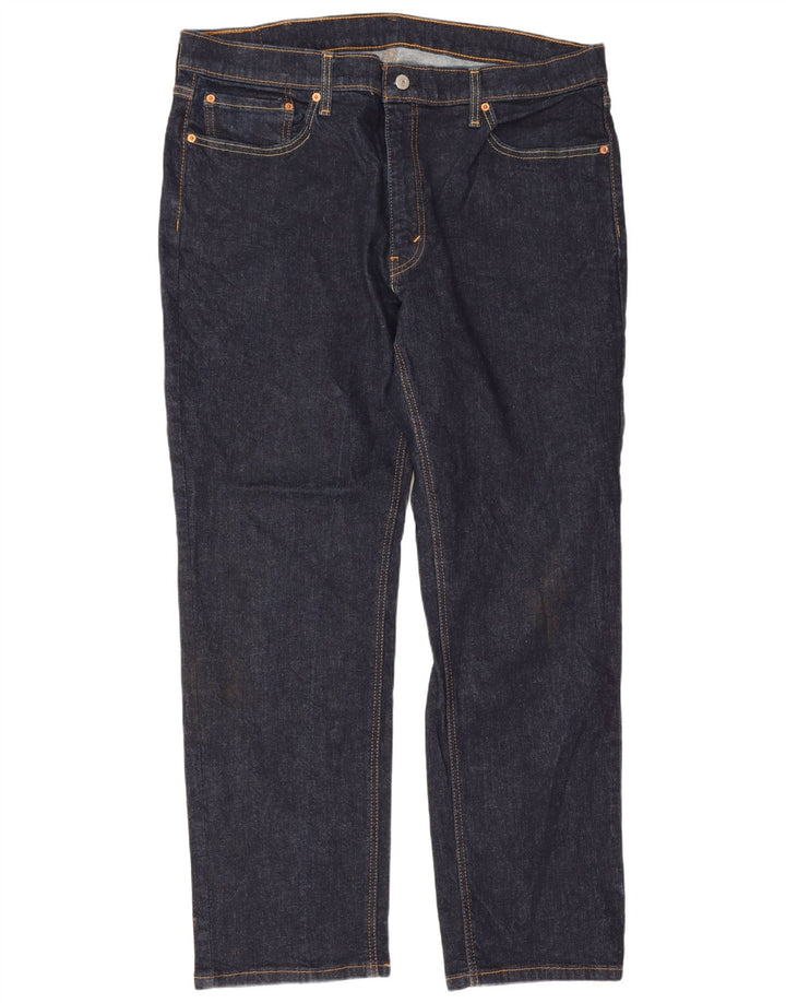 Levi's Masculino 541 Straight Jeans W38 L32 Azul Marinho Algodão