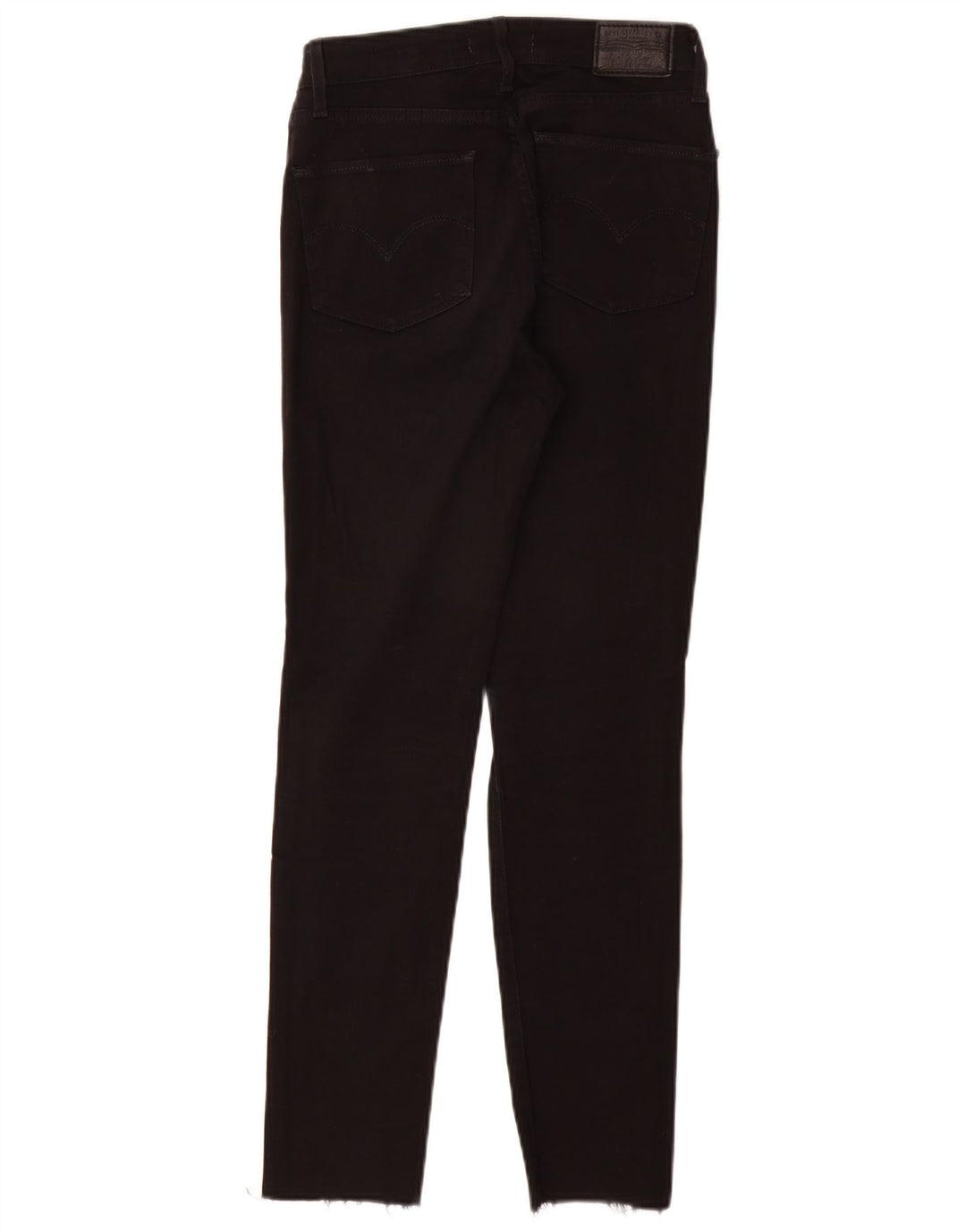 Calça jeans feminina LEVI'S 721 cintura alta skinny W27 L28 algodão preto