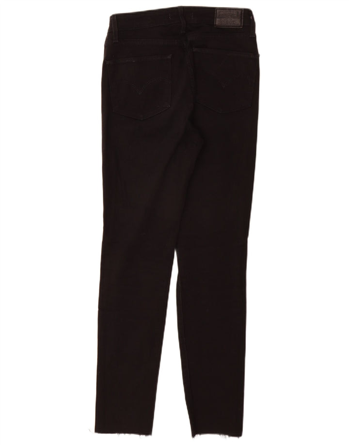 Calça jeans feminina LEVI'S 721 cintura alta skinny W27 L28 algodão preto