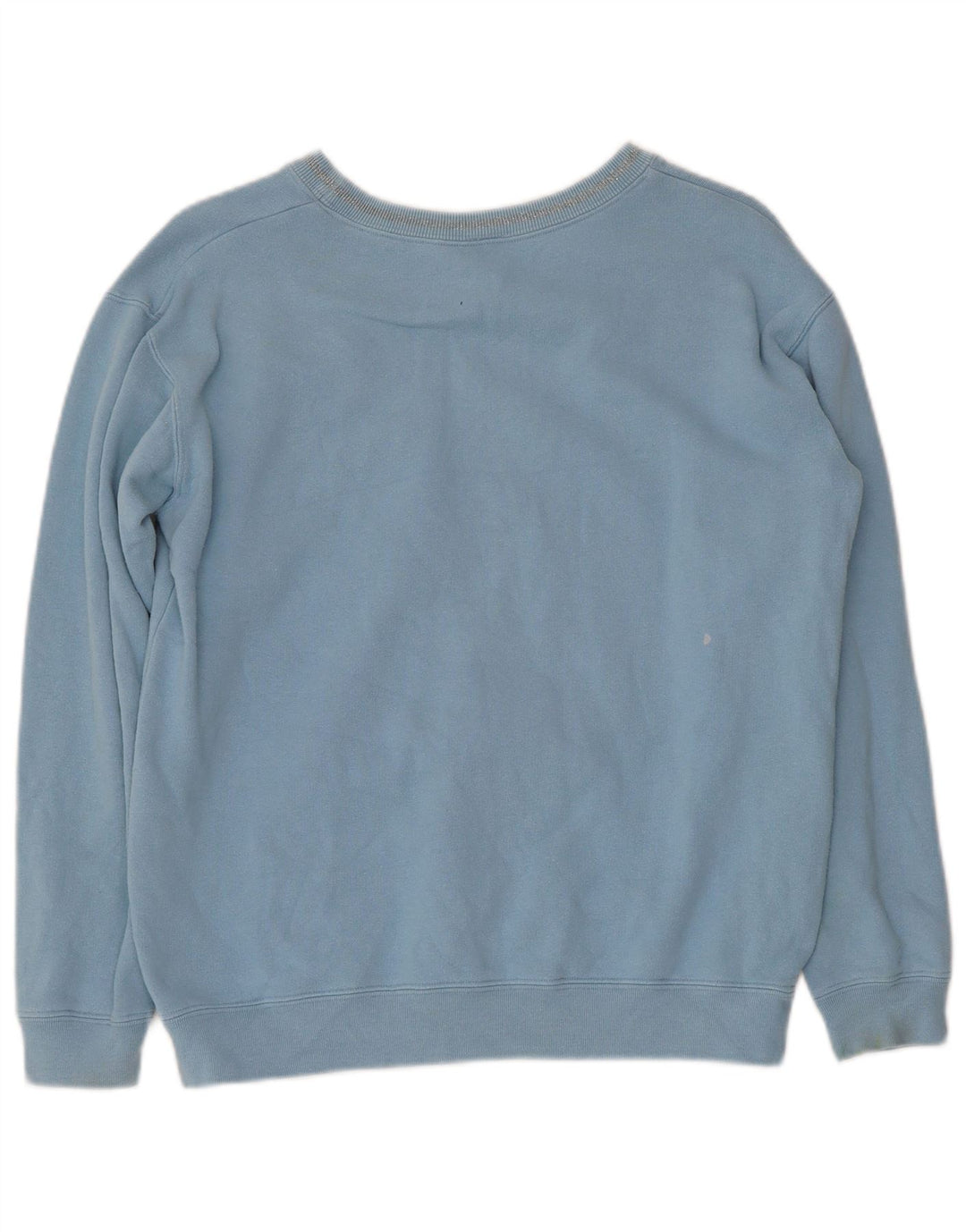 LACOSTE moletom feminino jumper UK 16 grande algodão azul