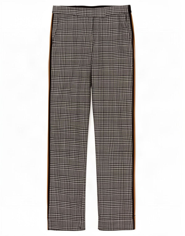 Calça feminina Marks & Spencer UK 12 média W30 L26 xadrez preta