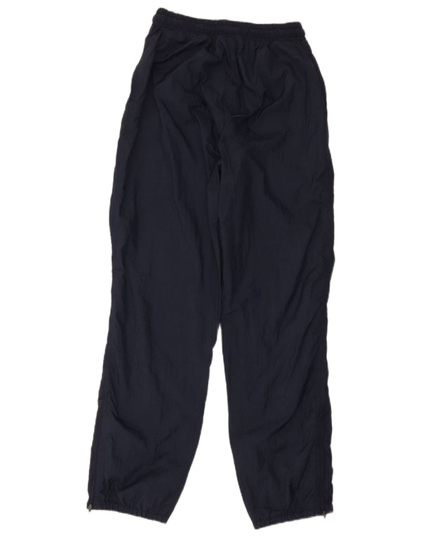 Calça de treino feminina Brugi Joggers UK 10 pequena azul marinho poliamida