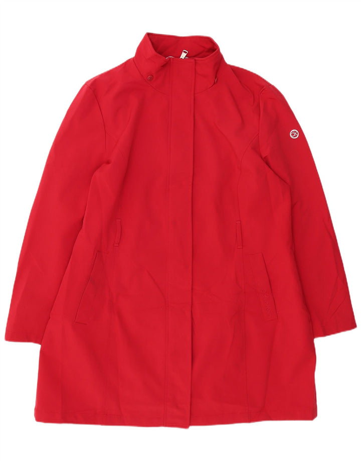Capa de chuva feminina Calvin Klein UK 20 2XL poliéster vermelho