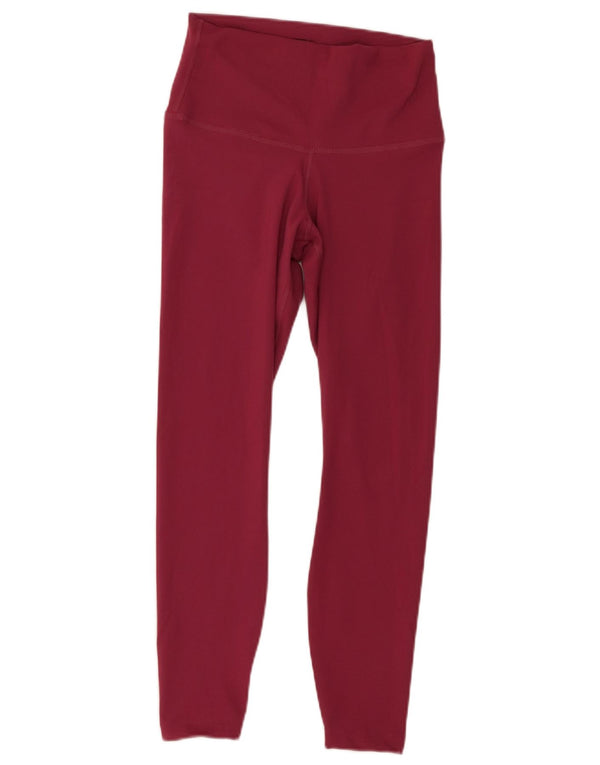 Leggings de ioga femininas Nike UK 12 médio Borgonha