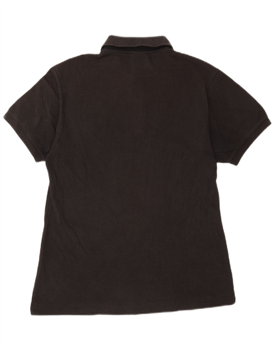 Camisa polo masculina Lacoste tamanho 4 médio algodão preto